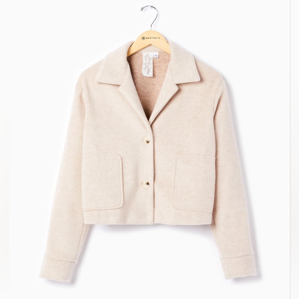 Sadie & Sage Wool Jacket in Beige